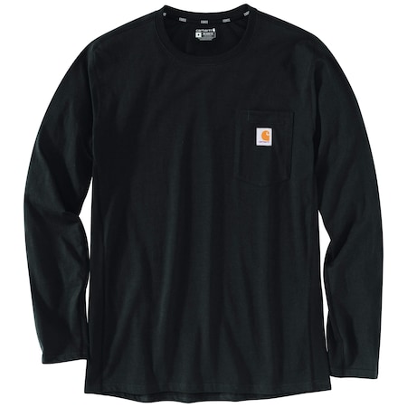 Carhartt Men's TK4617 M Force RlxdFit MW LS Pkt XL REG Long Sleeve Relaxed Black TK4617-M / 104617-N04XLREG